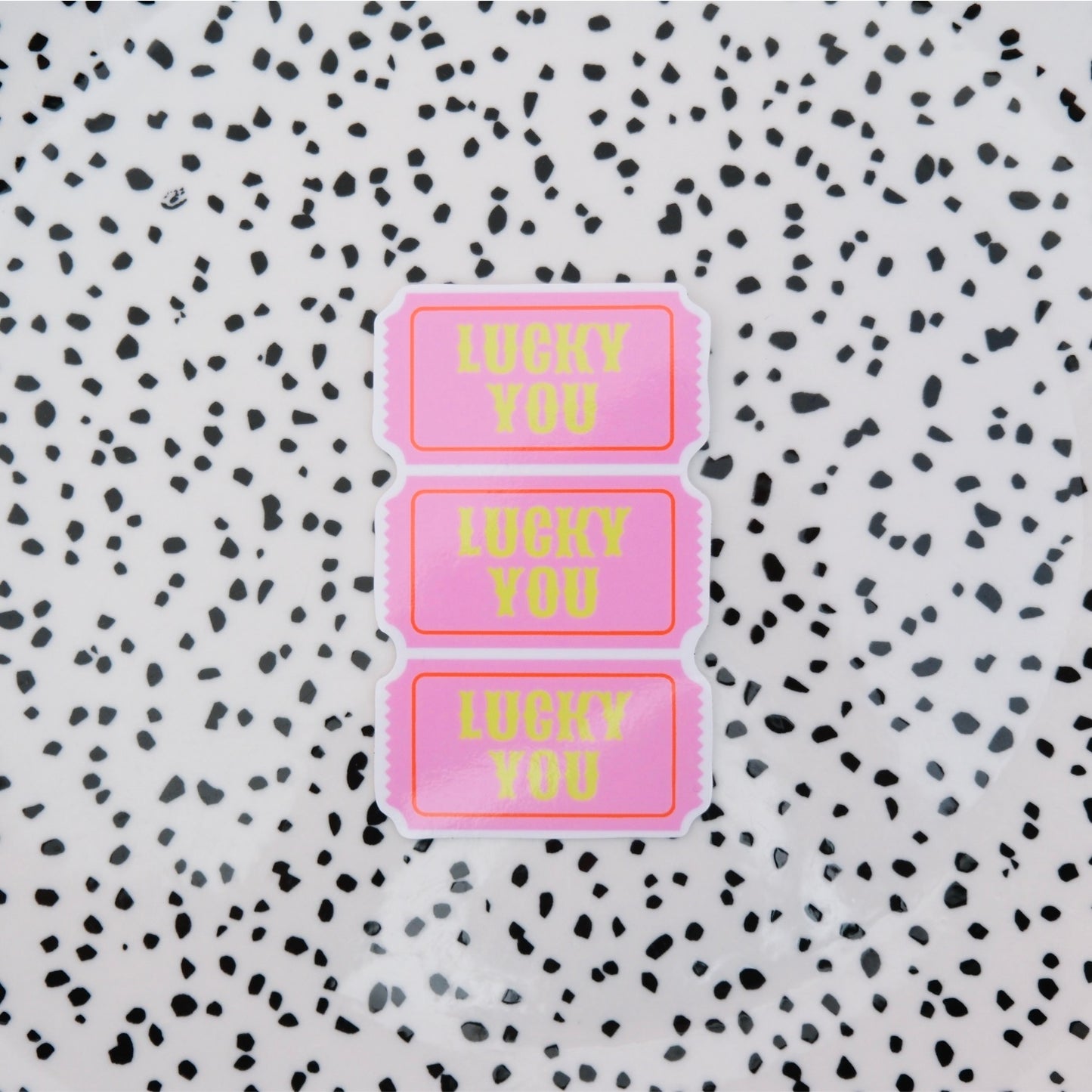 Lucky you tickets ★ sticker