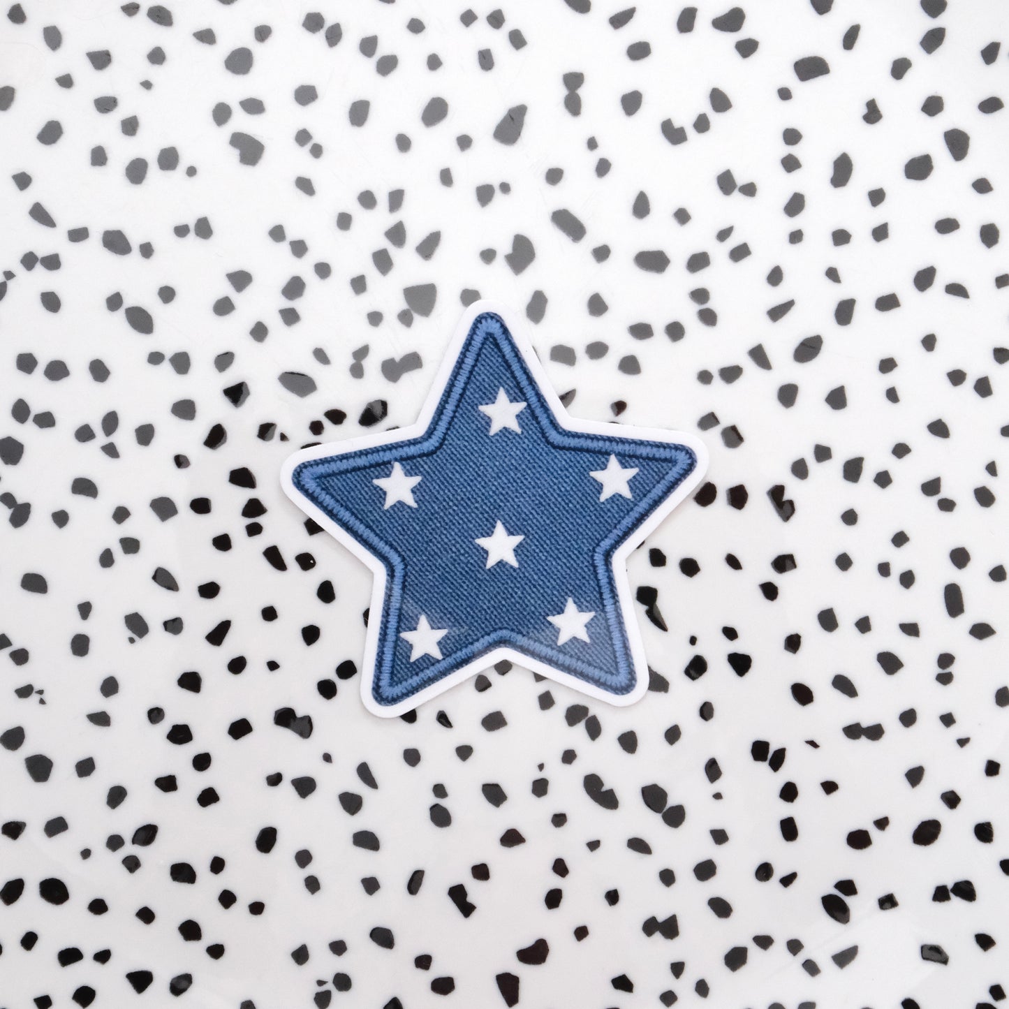 Ster patch blauw ★ sticker