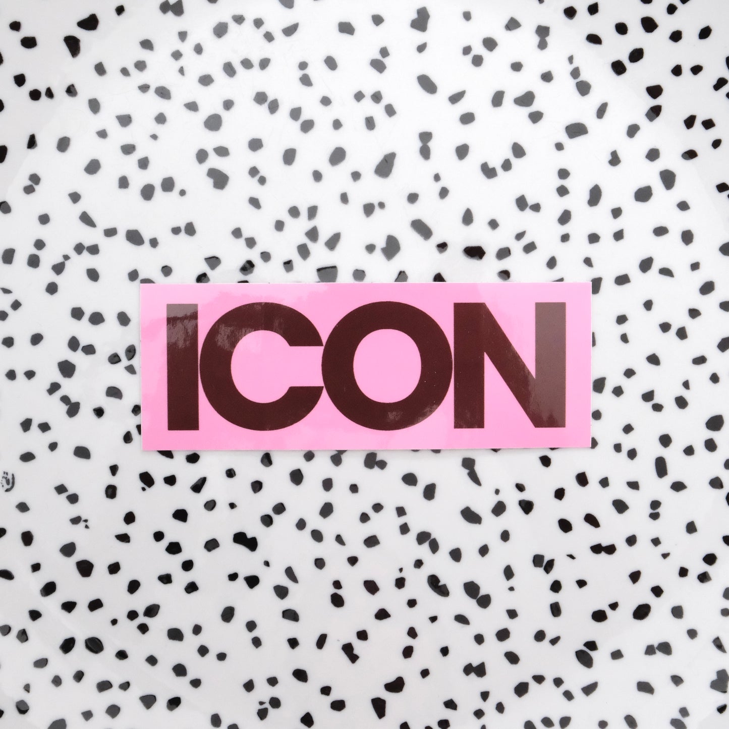 Icon roze/bruin ★ sticker