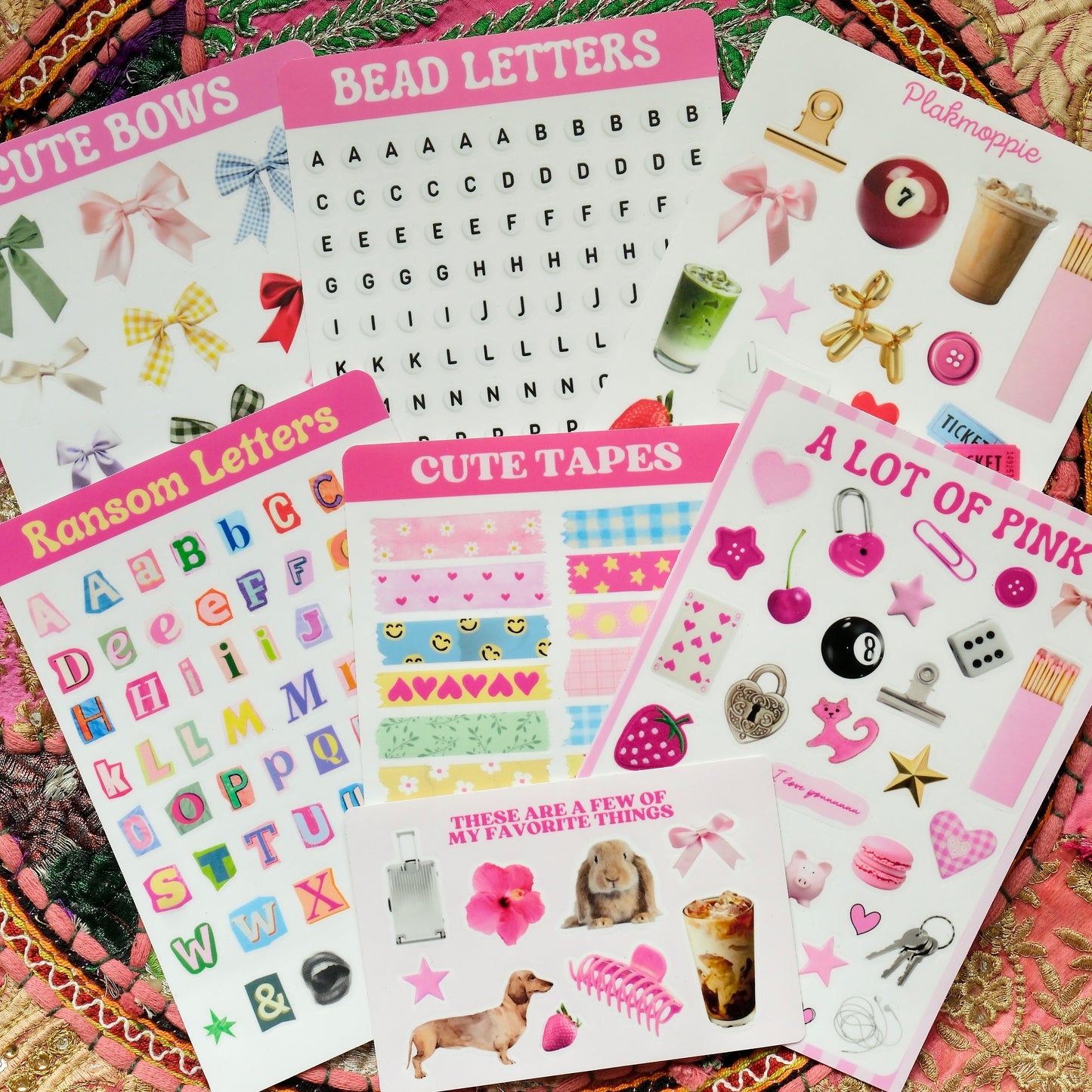 Plakmoppie stickervellen