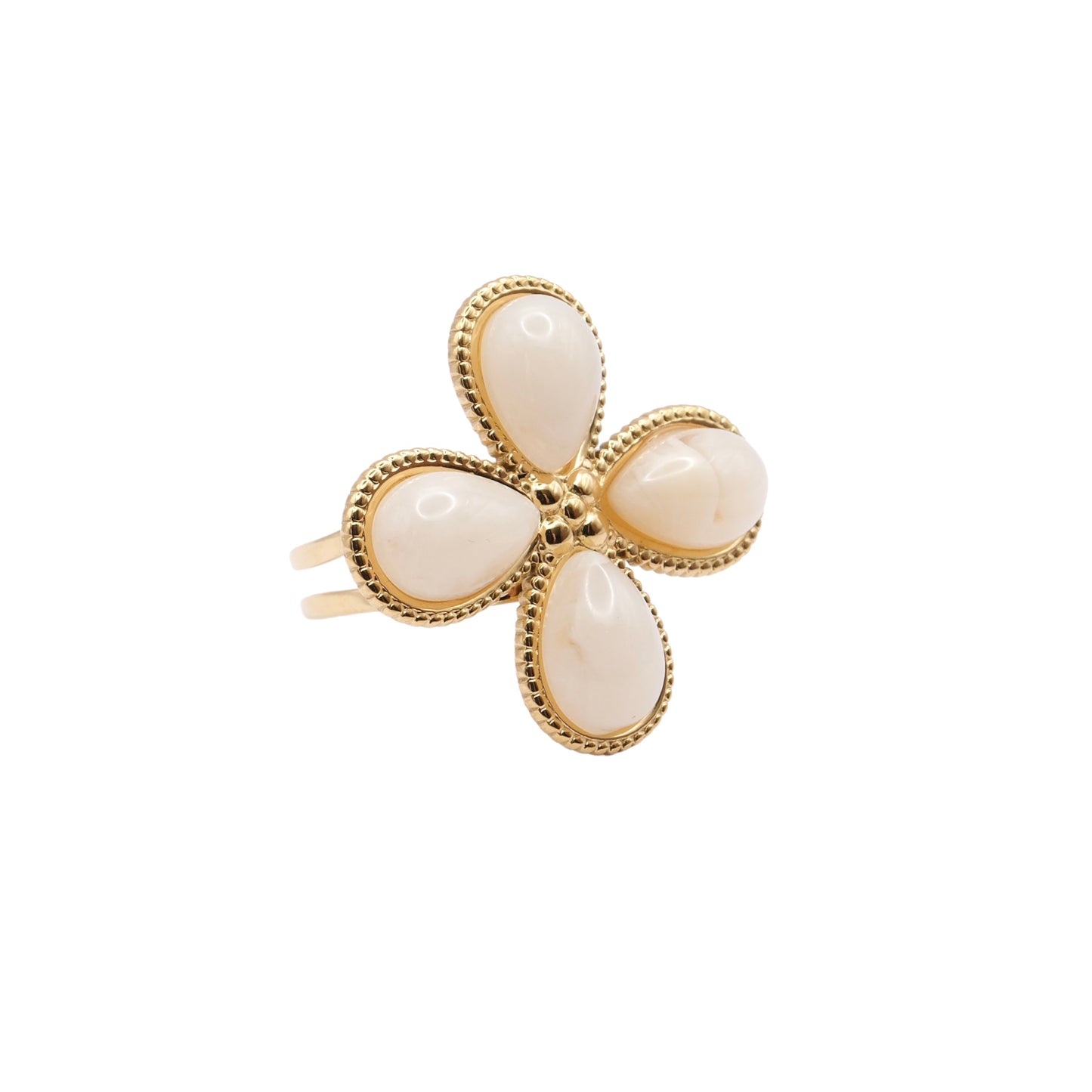 Lucky white ★ ring