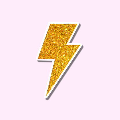 Lightning goud ★ sticker