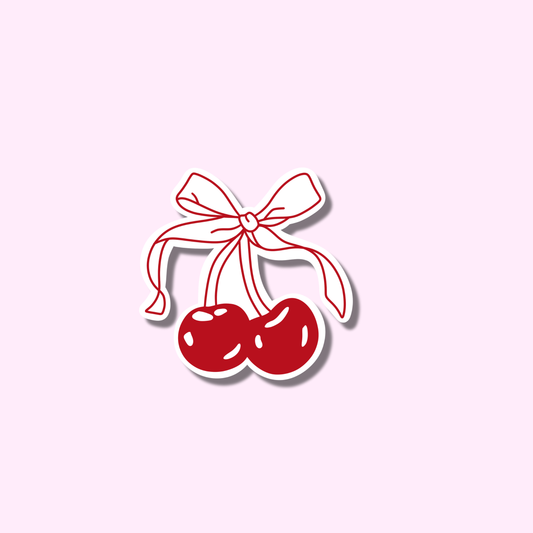 Cherry rood ★ sticker