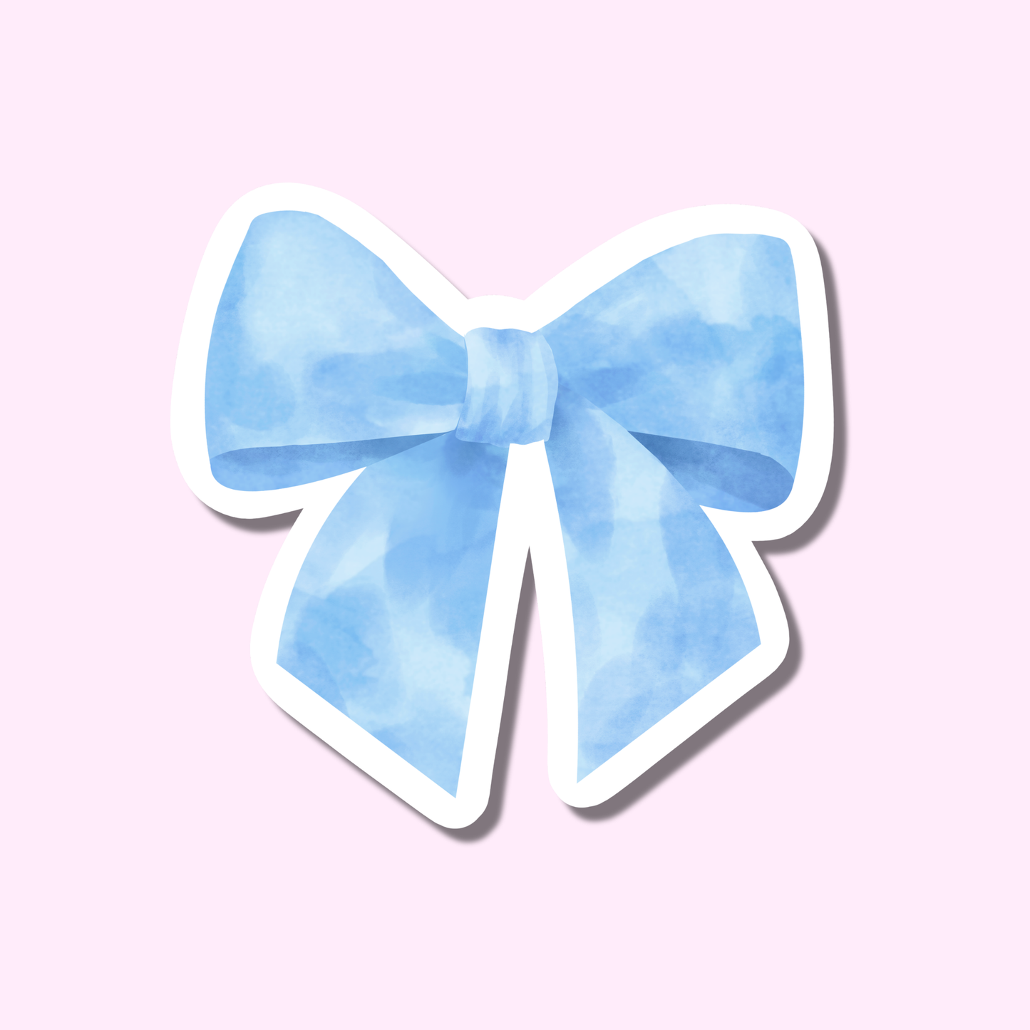 Blauwe strik ★ sticker