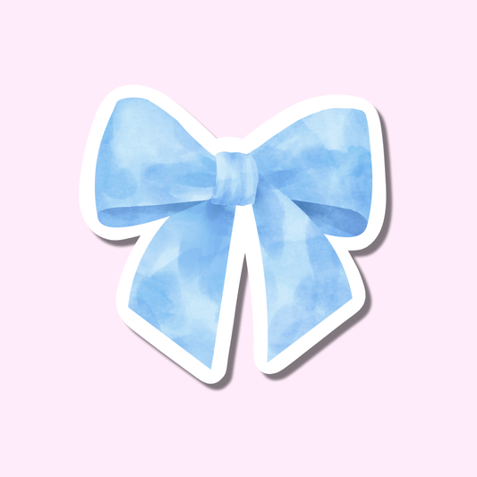 Blauwe strik ★ sticker