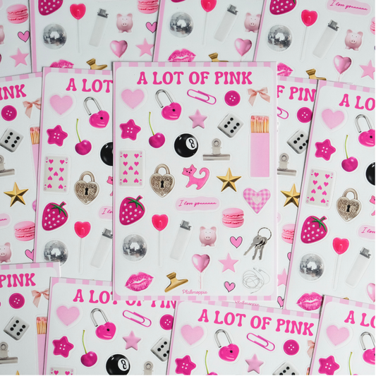 A lot of pink ★ stickervel