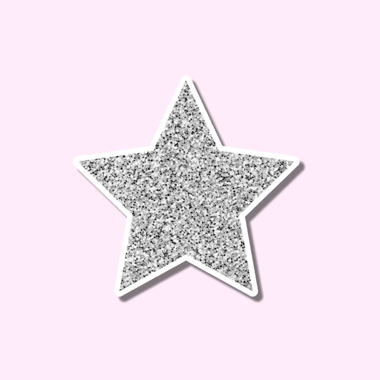 Zilveren ster ★ sticker