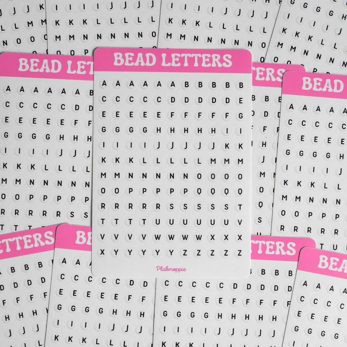 Bead letters ★ stickervel