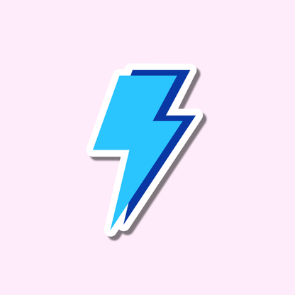 Lightning blauw ★ sticker