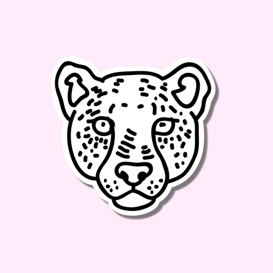 Cheetah zwart ★ sticker
