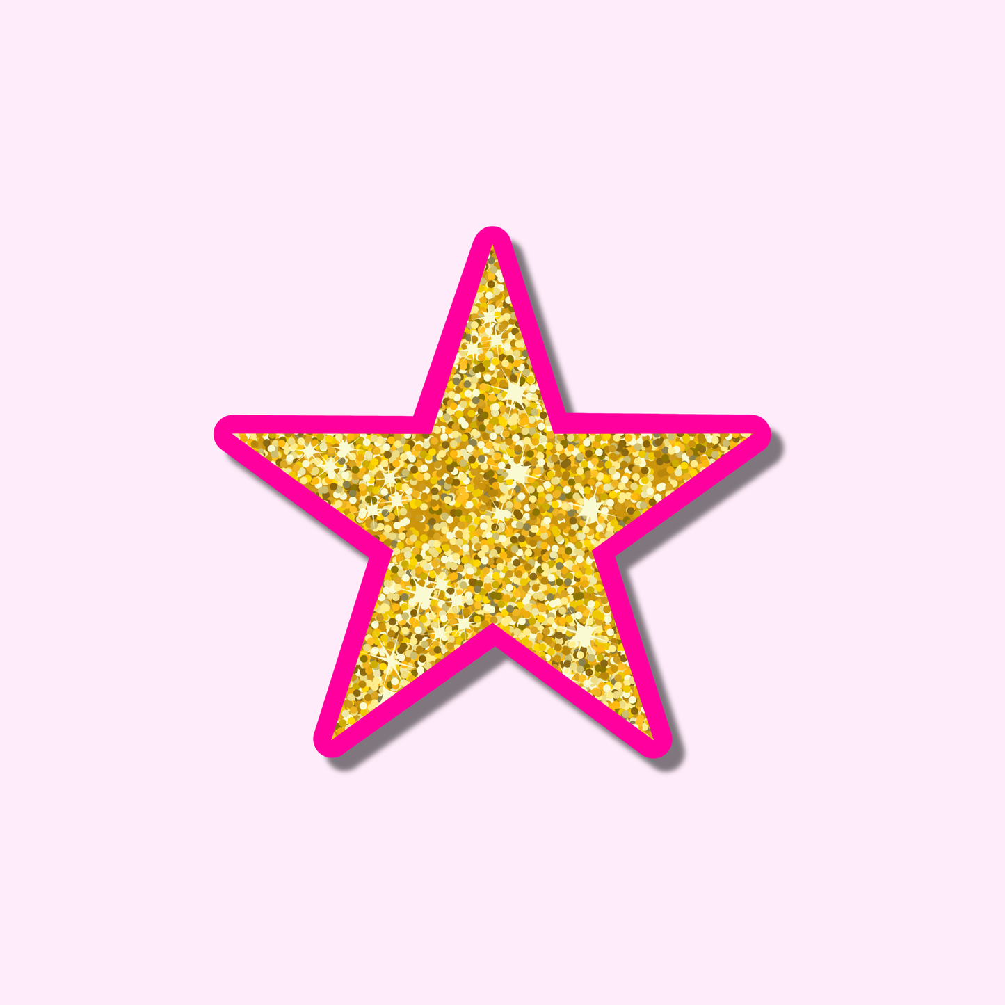 Glitter ster ★ sticker