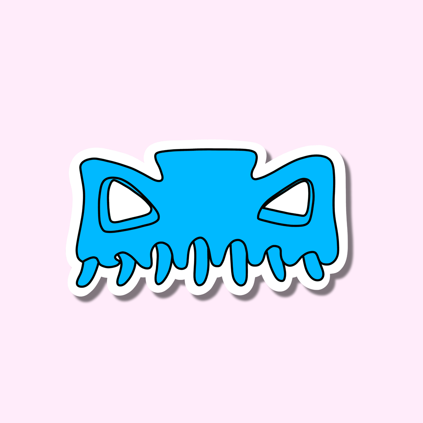 Haarklem blauw ★ sticker