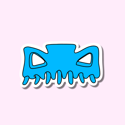 Haarklem blauw ★ sticker