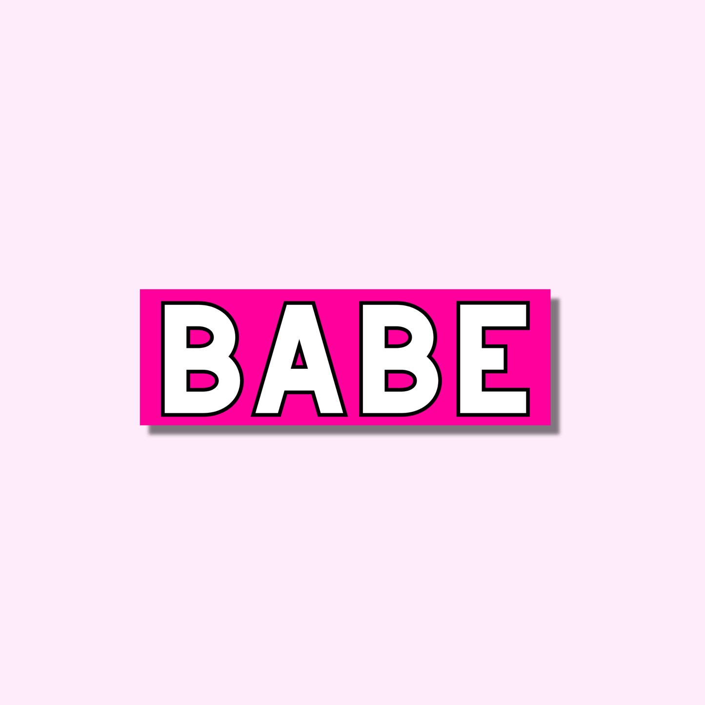 babe roze ★ sticker