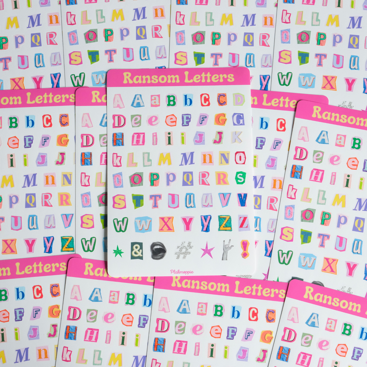 Ransom letters ★ stickervel