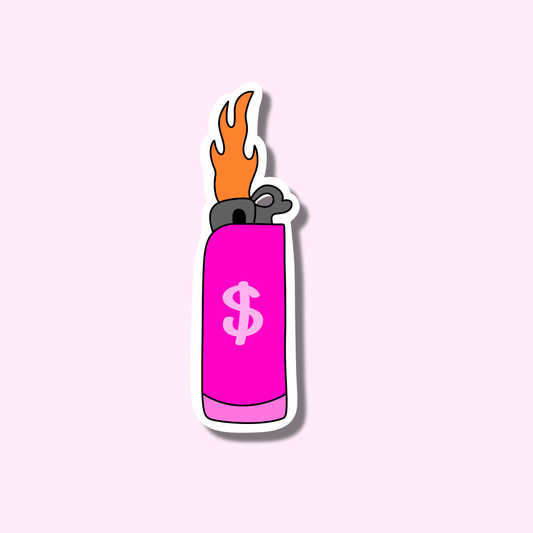Aansteker dollar ★ sticker