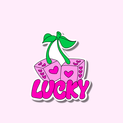 Lucky dice cherry ★ sticker