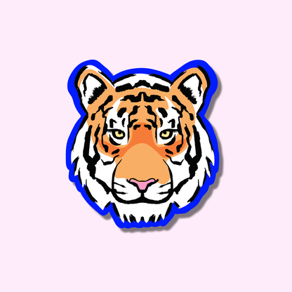 Tijger blauw ★ sticker