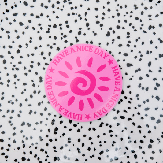 Have a nice day - roze ★ sticker