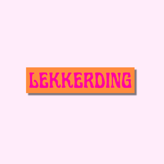 Lekkerding oranje ★ sticker