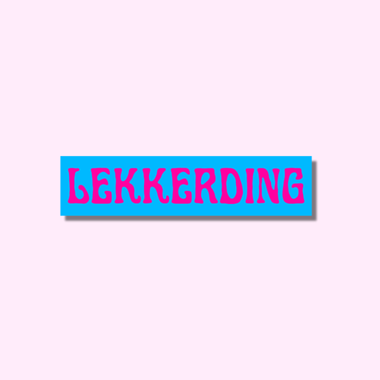Lekkerding blauw en roze ★ sticker