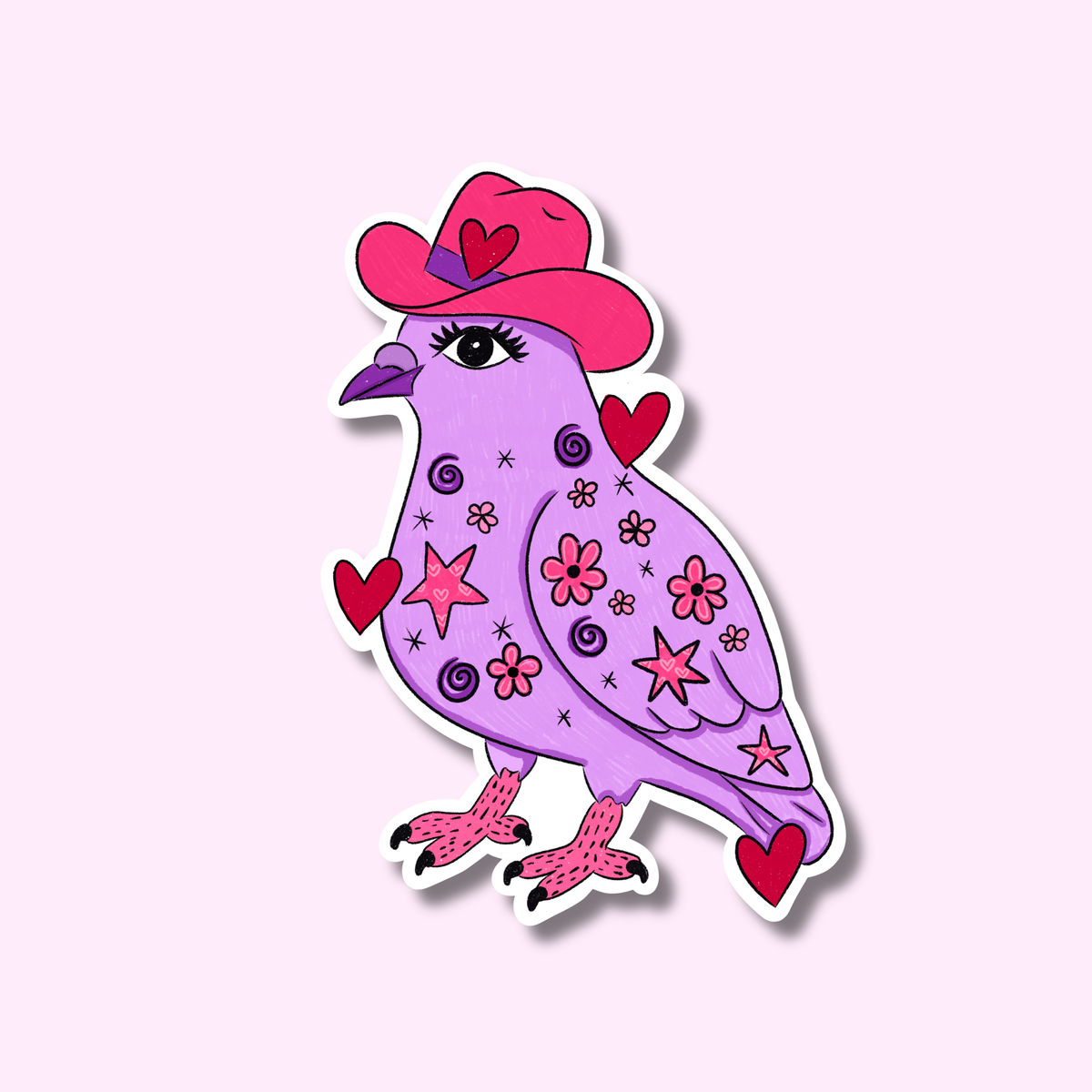 Cowboy duif ★ sticker