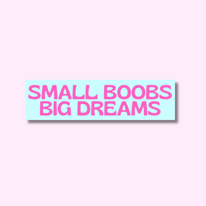 Small boobs big dreams ★ sticker
