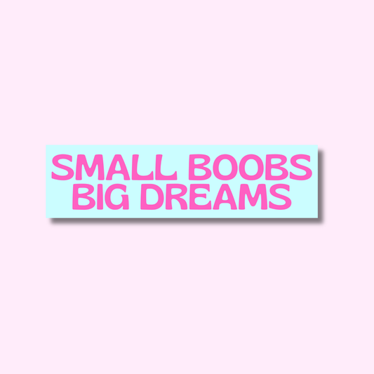 Small boobs big dreams ★ sticker