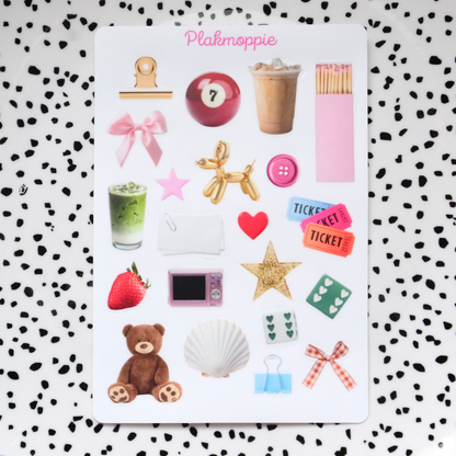 Plakmoppie Trinkets ★ stickervel