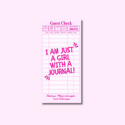 Guest check roze ★ sticker