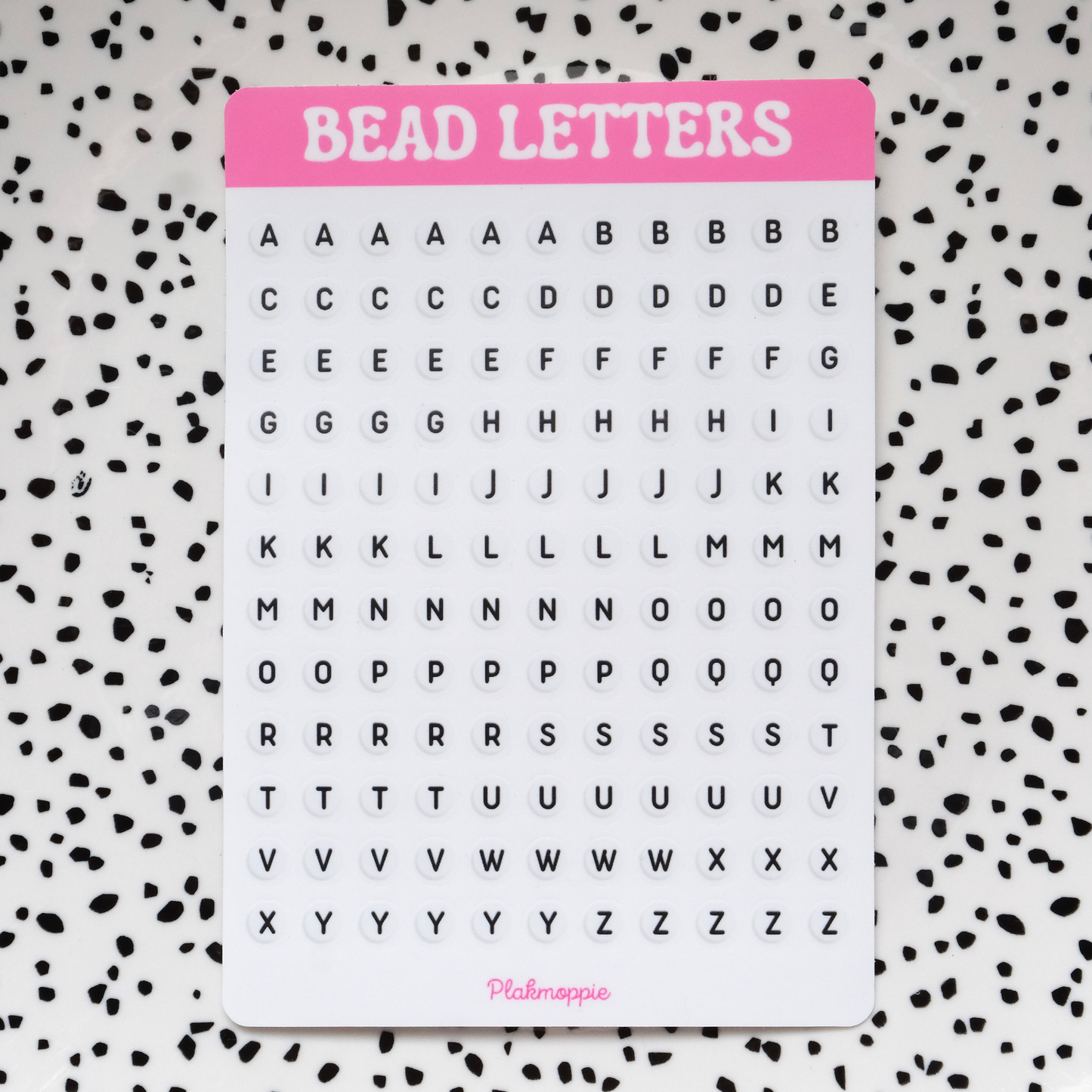 Bead letters ★ stickervel