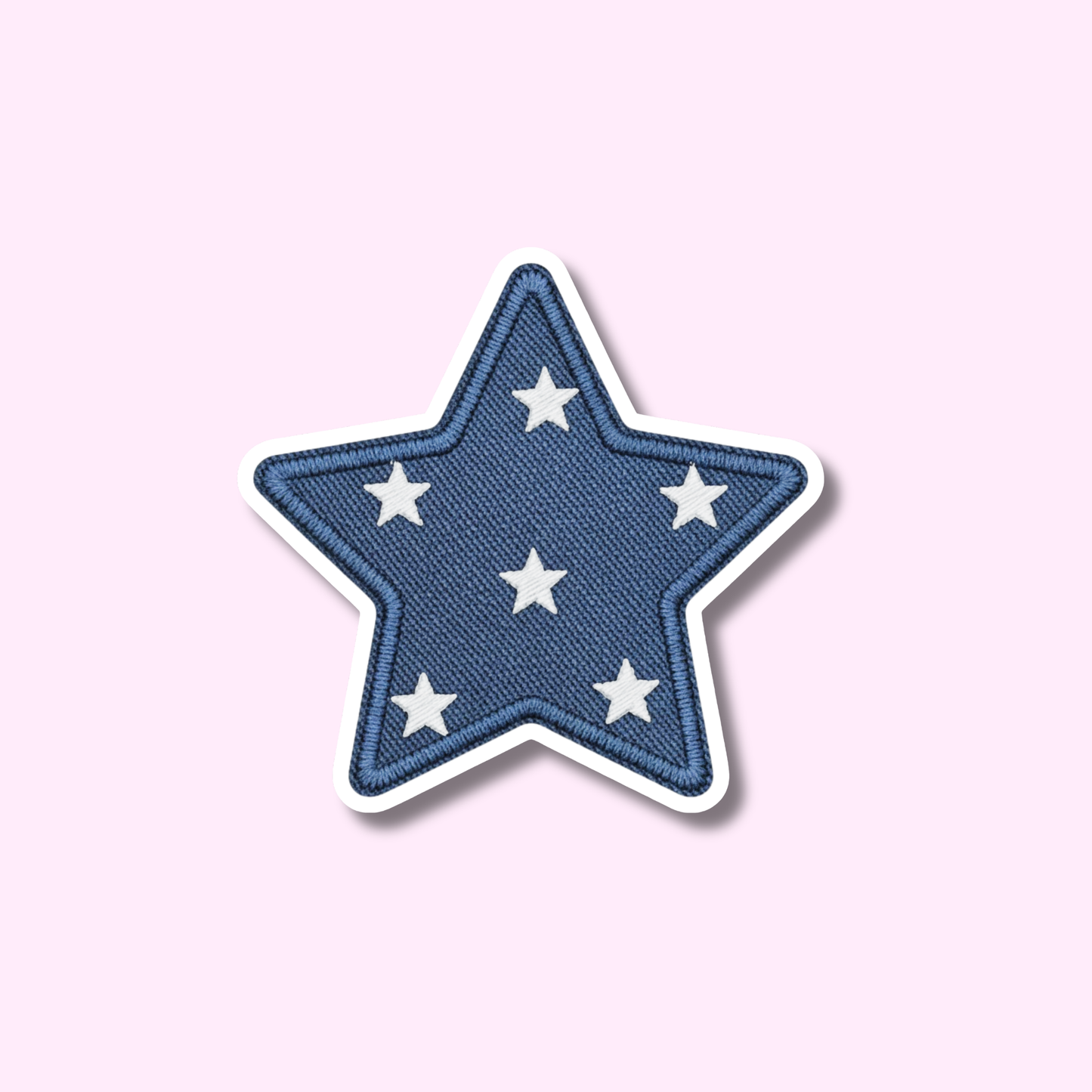 Ster patch blauw ★ sticker
