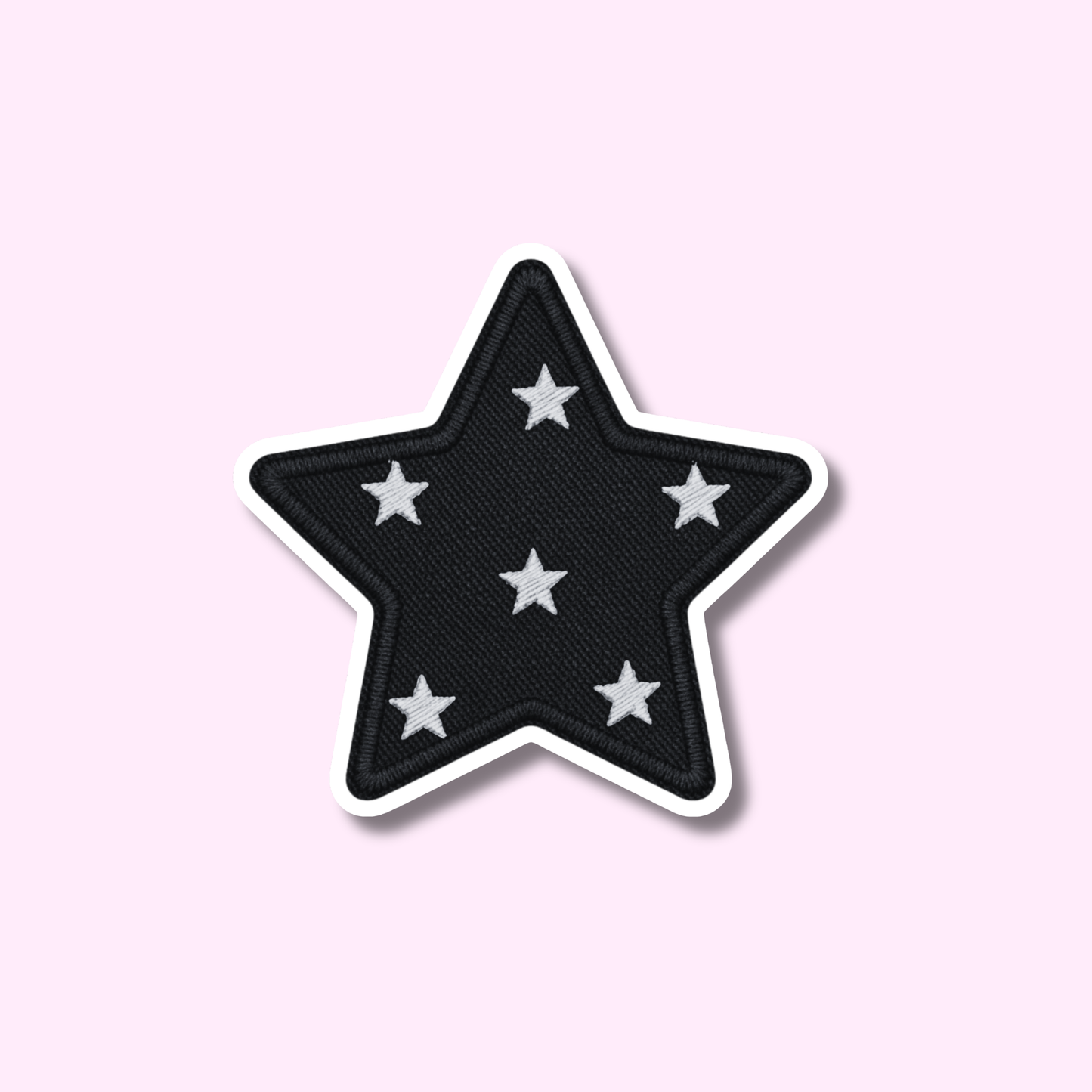 Ster patch zwart ★ sticker
