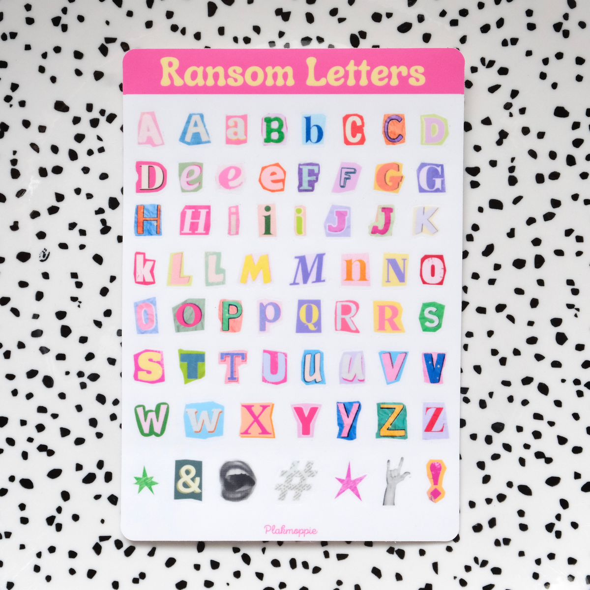 Screm Ransom Letter Ransom letters ★ stickervel – Plakmoppie