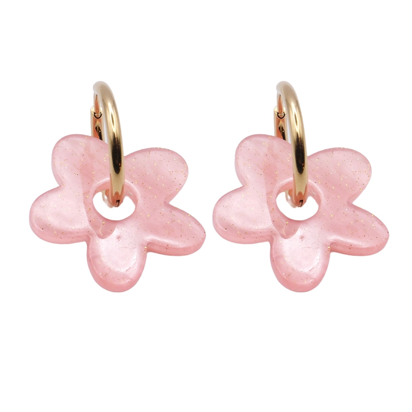 Pink flower ★ oorbellen
