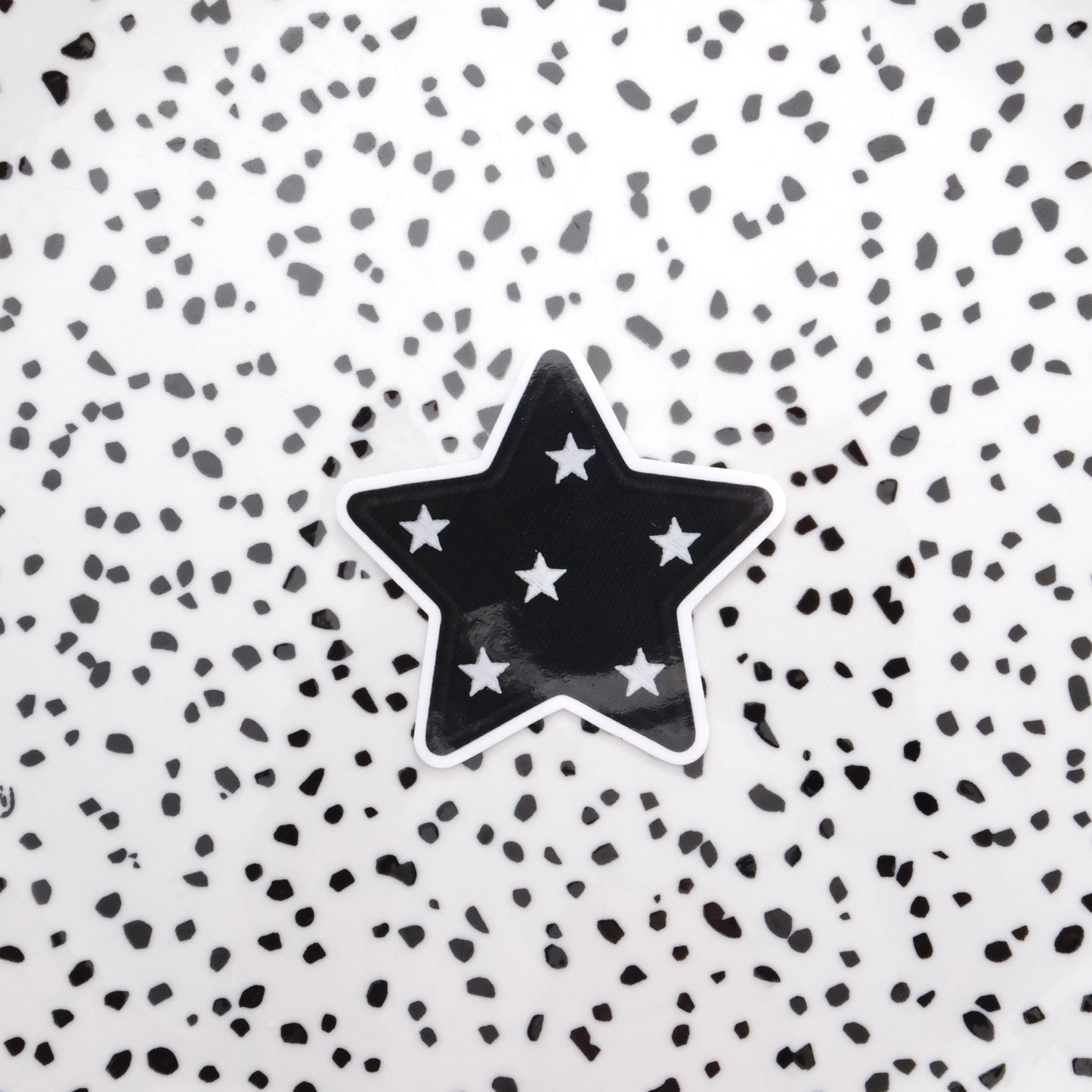 Ster patch zwart ★ sticker