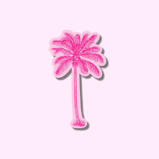 Roze palmboom ★ sticker