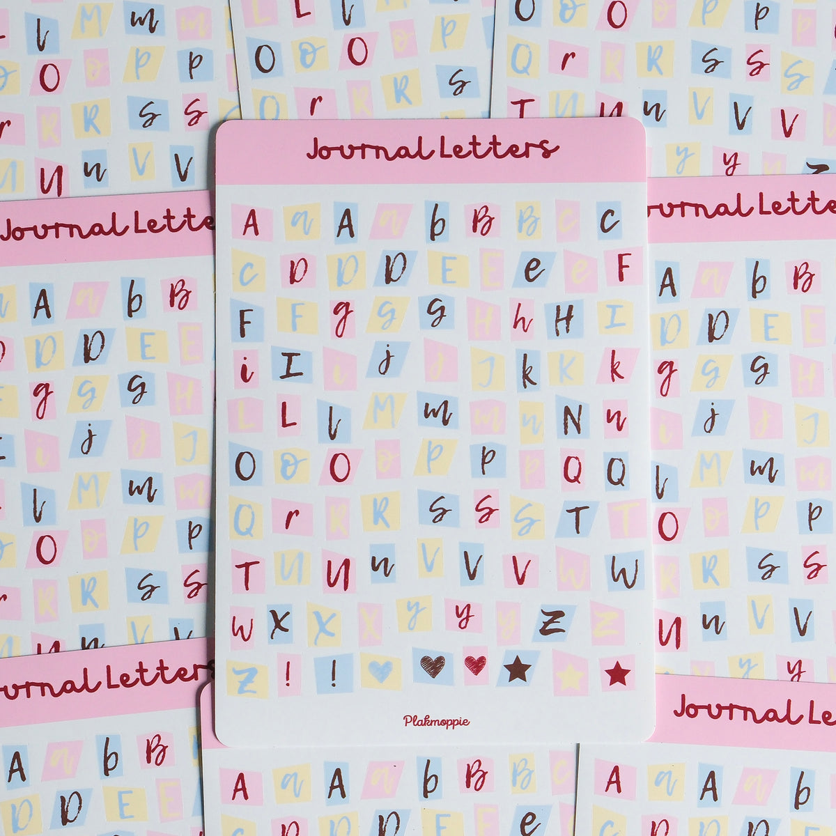 Journal letters ★ stickervel
