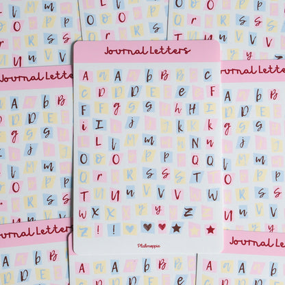 Journal letters ★ stickervel