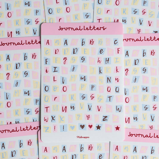 Journal letters ★ stickervel