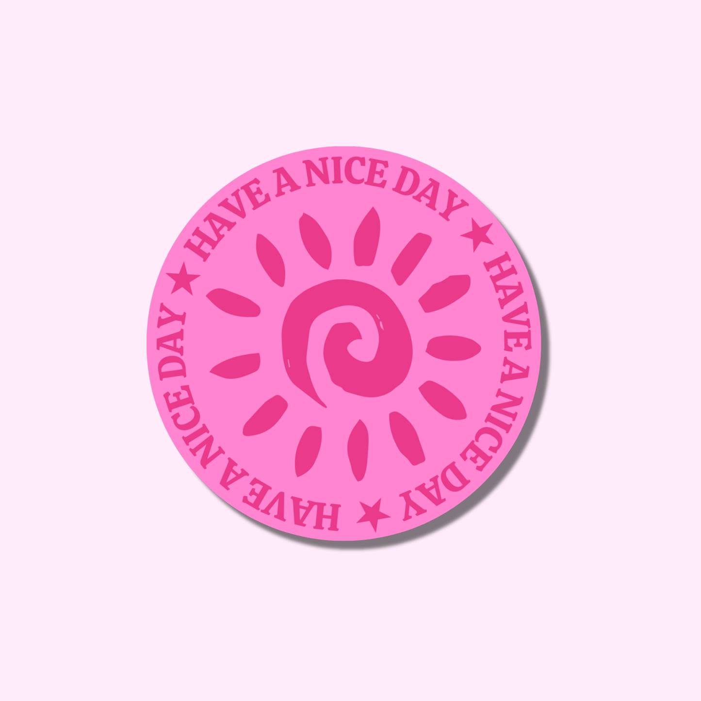 Have a nice day - roze ★ sticker
