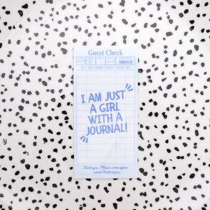 Guest check blauw ★ sticker