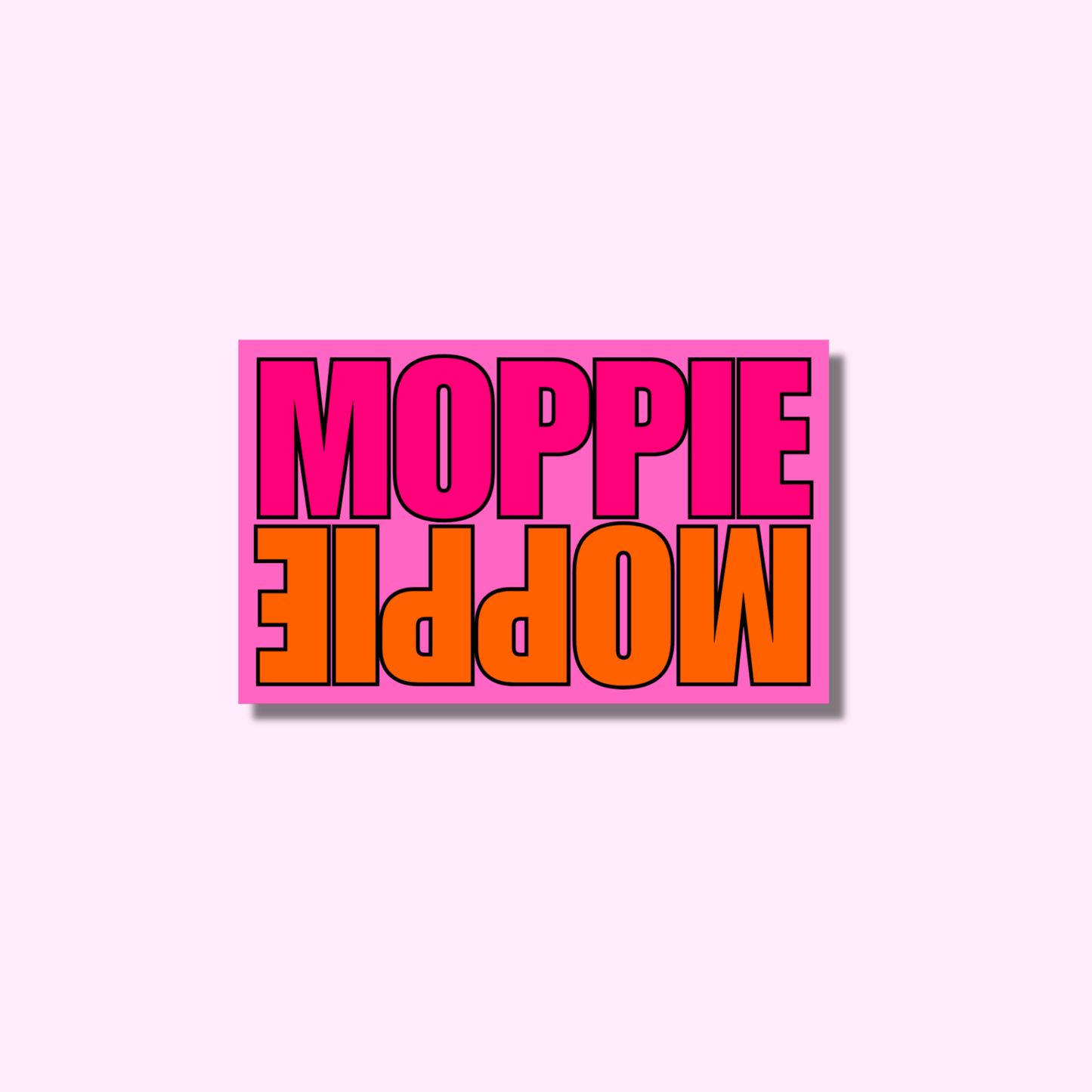 Dubbel moppie ★ sticker