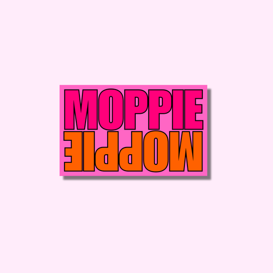 Dubbel moppie ★ sticker