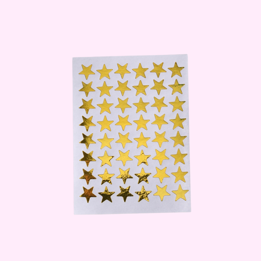Gouden sterren ★ stickervel