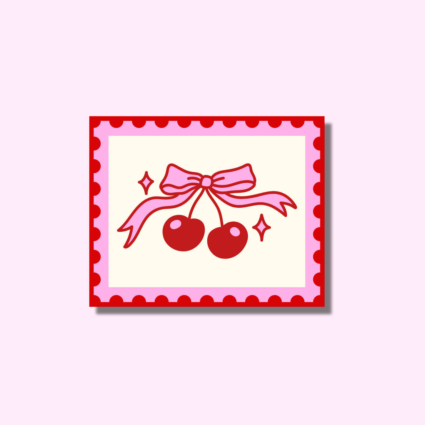 Cherry stamp ★ sticker