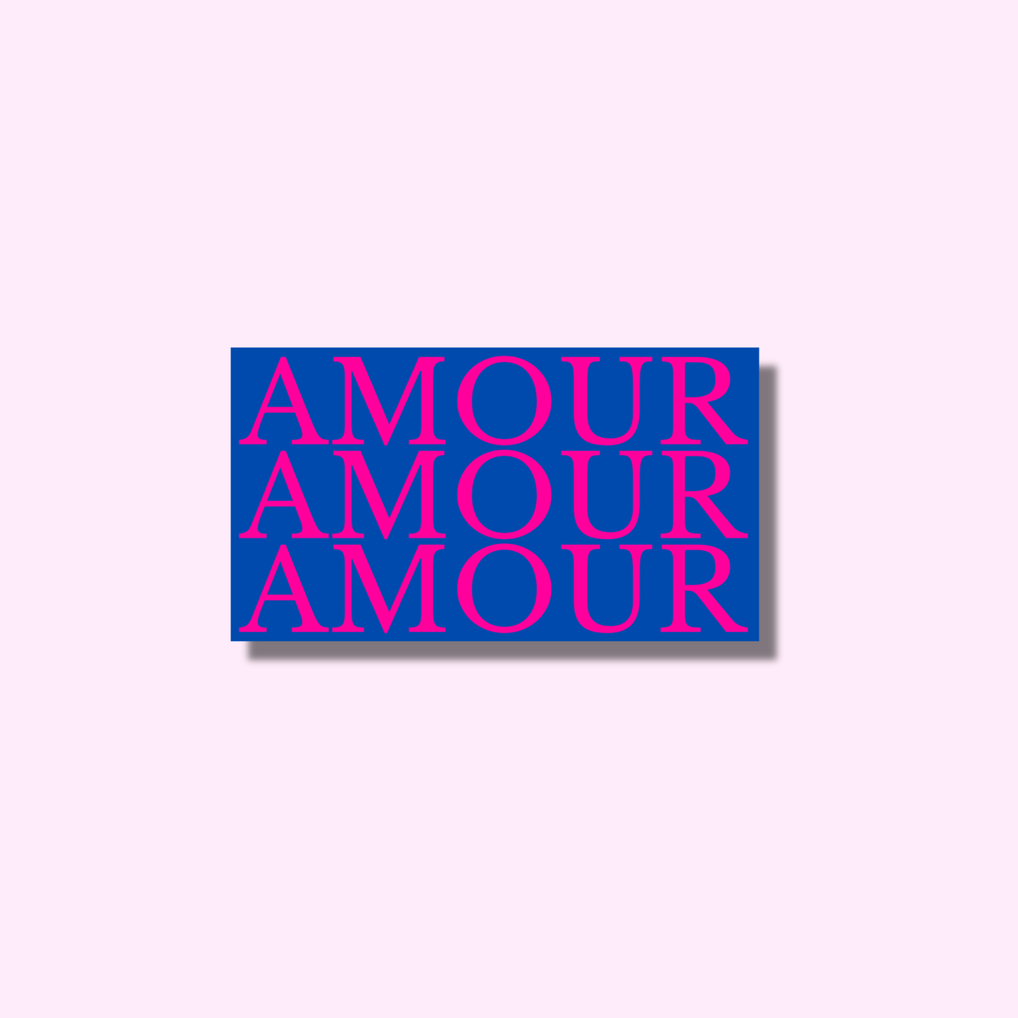 Amour blauw ★ sticker