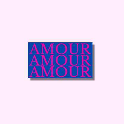 Amour blauw ★ sticker