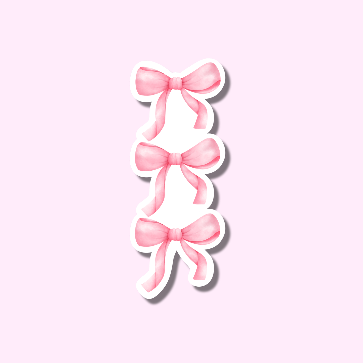 Roze strikjes ★ sticker