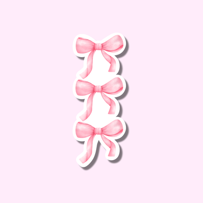Roze strikjes ★ sticker